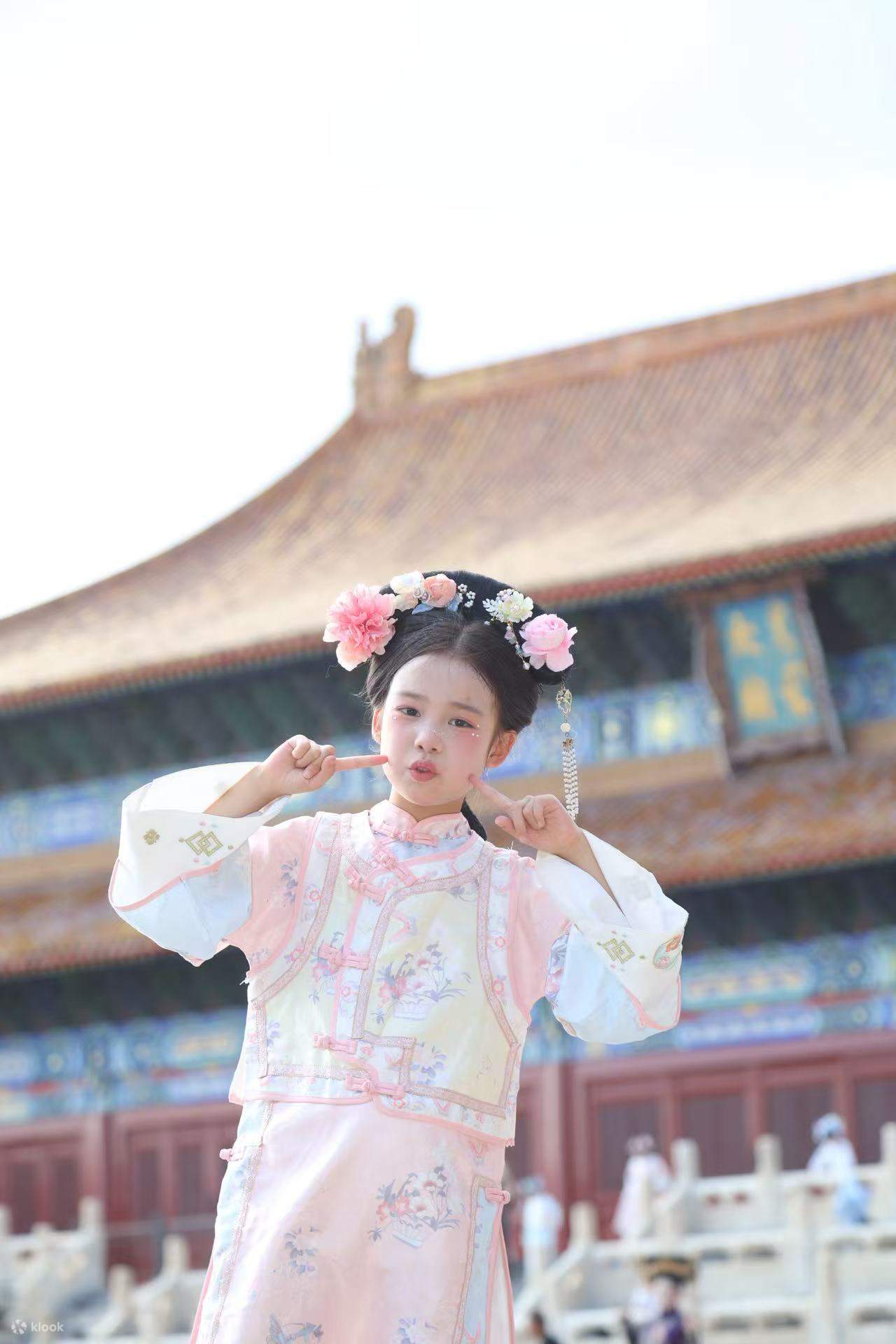 베이징 시대극 체험 촬영 [의상 선택 + 정교한 메이크업 + 전문 사진작가 촬영]